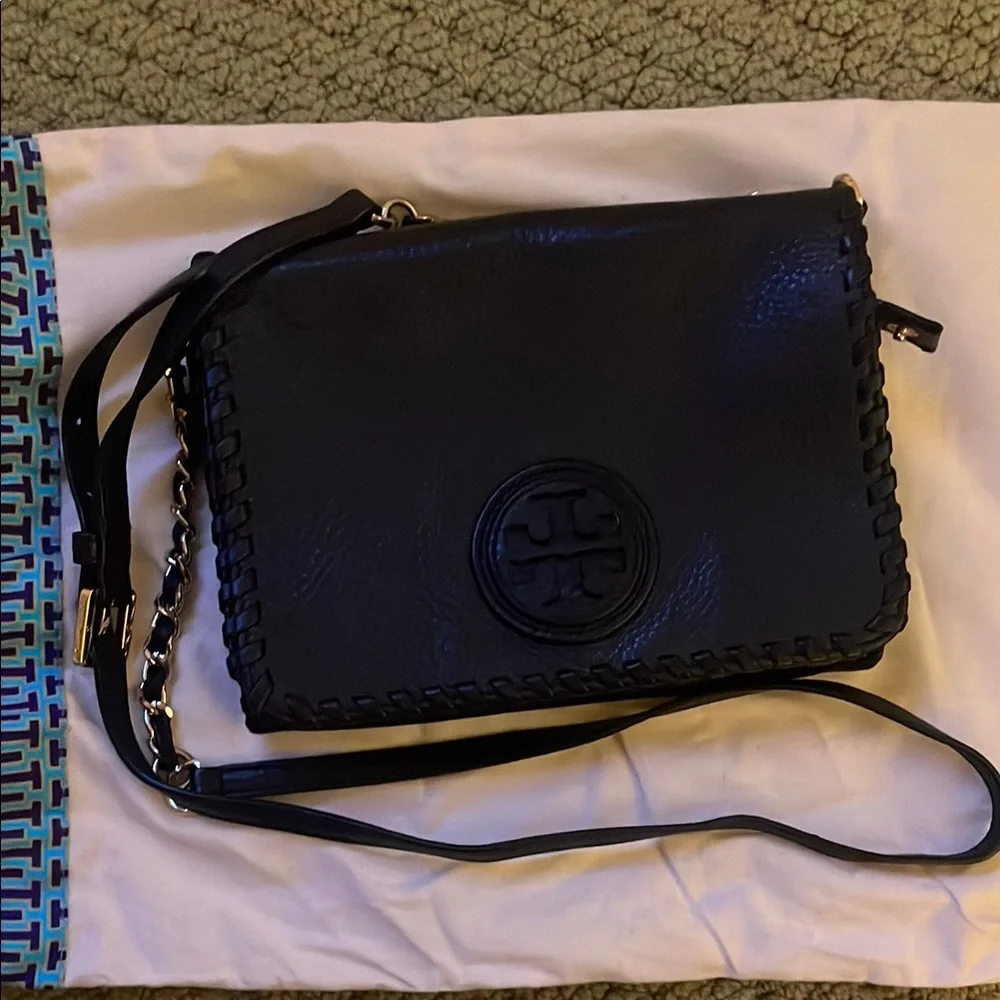 Tory Burch Black Leather Crossbody Bag
